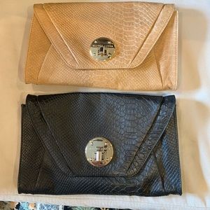 Elliot Luca leather clutch